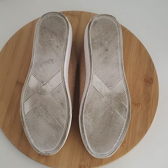 ASOS Rose Gold Glitter Canvas Sneakers Women's Shoe Size 7WF - Picture 9 of 10